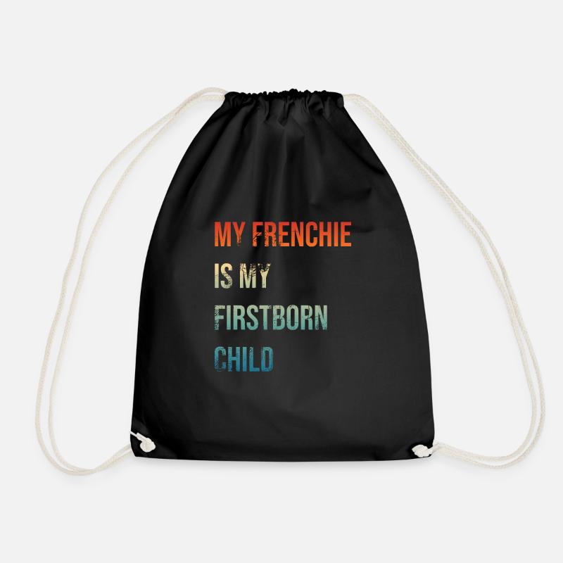 Frenchie Firstborn - Turnbeutel - Schwarz