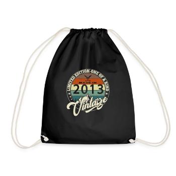 Vintage 2013 meilleur de 2013 - annif 12 ans - Sac de sport léger - noir - Devant