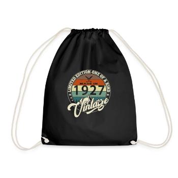 Vintage 1927 meilleur de 1927 - annif 98 ans - Sac de sport léger - noir - Devant