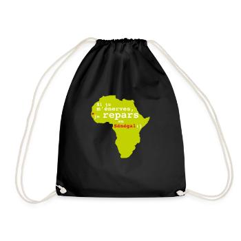 si tu m'énerves.png - Sac de sport léger - noir - Devant
