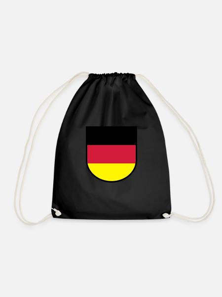Germany Coat of Arms - Drawstring Bag - black