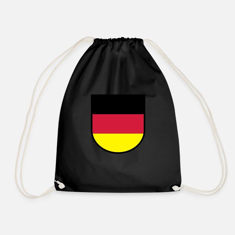 Germany Coat of Arms - Drawstring Bag - black