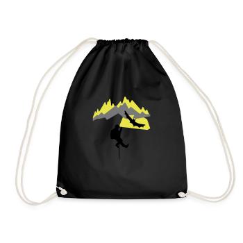 speleo_montagne1 - Drawstring Bag - black - Front