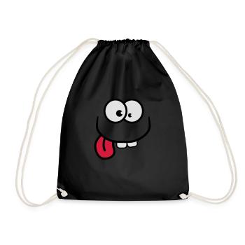 crazy - Drawstring Bag - black - Front