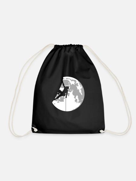 climber - Drawstring Bag - black