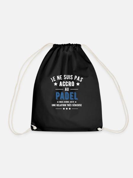 Pas accro padel cadeau - Sac de sport léger - noir