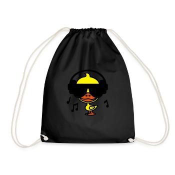 Canard de Musique (Couleur) - Sac de sport léger - noir - Devant
