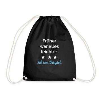 Everything used to be easier. For example - Drawstring Bag - black - Front