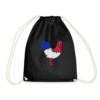 cock France - Drawstring Bag - black - Front