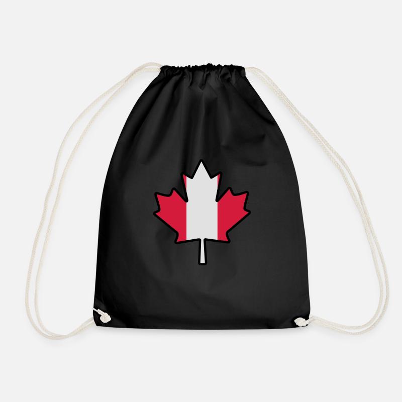Canada leaf - Turnbeutel - Schwarz