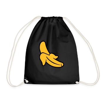 Banane - Turnbeutel - Schwarz - Vorne