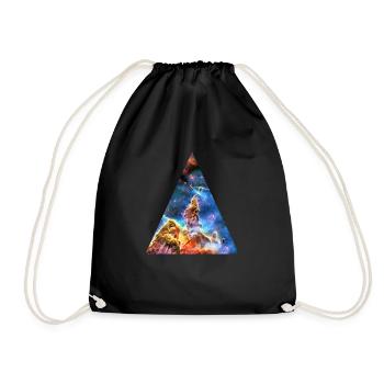 Space Nebula Cosmos Galaxy Universe Universe - Drawstring Bag - black - Front