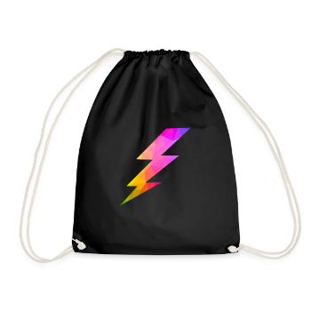 energy arrow - Drawstring Bag - black - Front