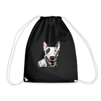 Bull terrier - Sac de sport léger - noir - Devant