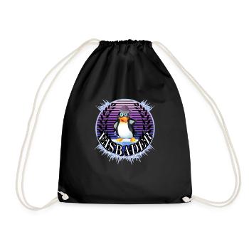 winterbader eisbader pinguin winterbaden arktic - Turnbeutel - Schwarz - Vorne
