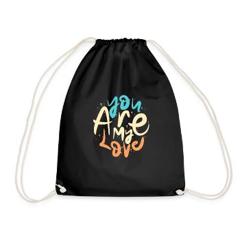 Tu es mon amour - Sac de sport léger - noir - Devant