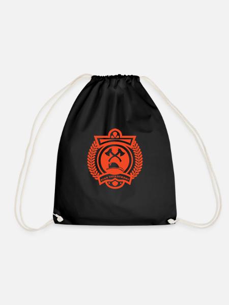 Fireman - Drawstring Bag - black