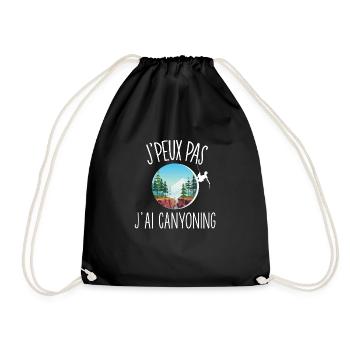 J'peux pas j'ai Canyoning - Sac de sport léger - noir - Devant