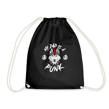 HUSKY Punk Papa - Drawstring Bag - black - Front