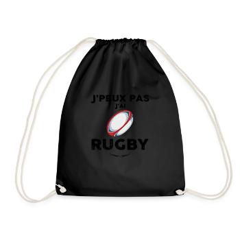 Rugbywoman rugbyman rugby - Sac de sport léger - noir - Devant