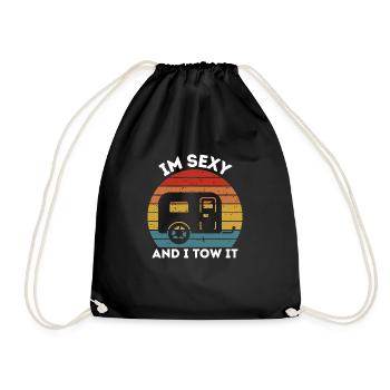 Chez Sexy And I Tow It Caravan Camping Trailer Camp - Sac de sport léger - noir - Devant