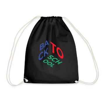 Back to School - Drawstring Bag - black - Front