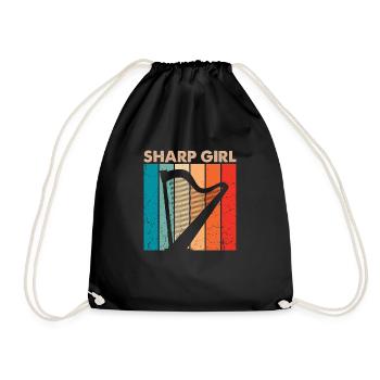 Conceptions de joueurs de harpe pour les conceptions de joueurs de harpe - Sac de sport léger - noir - Devant