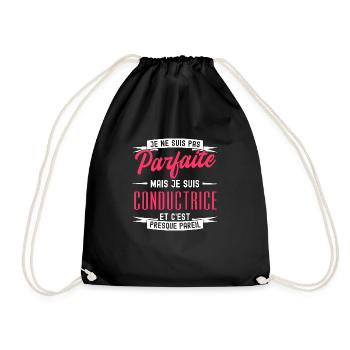 pas parfaite mais conductrice - Sac de sport léger - noir - Devant