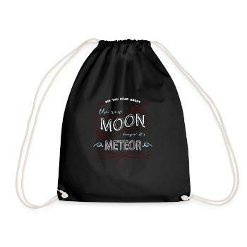 quote earth gift idea funny quote astronomy tshirt - Turnbeutel - Schwarz - Vorne