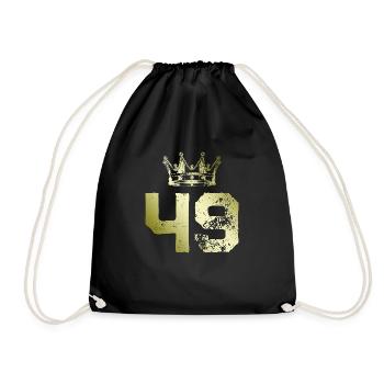 49 Couronne numérique - Sac de sport léger - noir - Devant