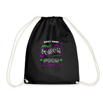 prep cook cooking chef grill cool sayings joke - Turnbeutel - Schwarz - Vorne