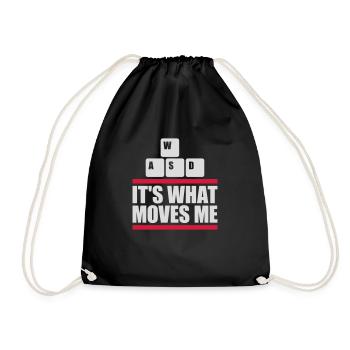 c’est ce qui m’émeut - Sac de sport léger - noir - Devant