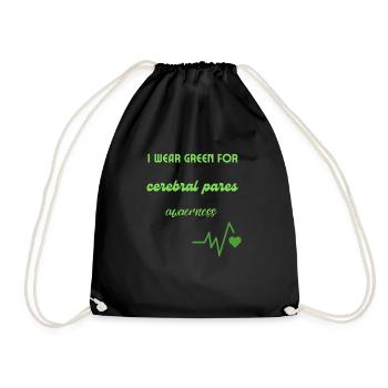 Conscience de la paralysie cérébrale - Sac de sport léger - noir - Devant