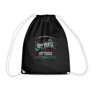 jokes joke fun gift birthday gift idea cool - Drawstring Bag - black - Front