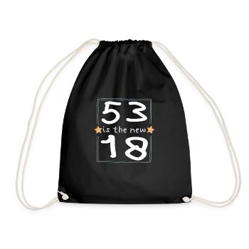 53 est la nouvelle police 18 pour enfants - Sac de sport léger - noir - Devant