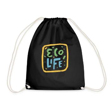 Vie écologique - Sac de sport léger - noir - Devant