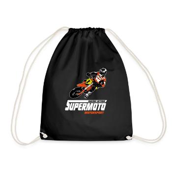 Supermoto - Supermotard - Drawstring Bag - black - Front