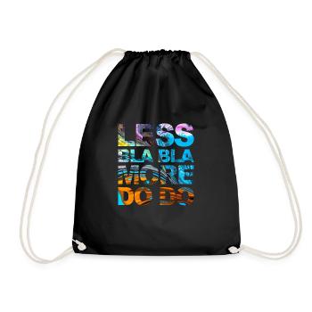 Funny saying for office, office, job & work - Drawstring Bag - black - Front