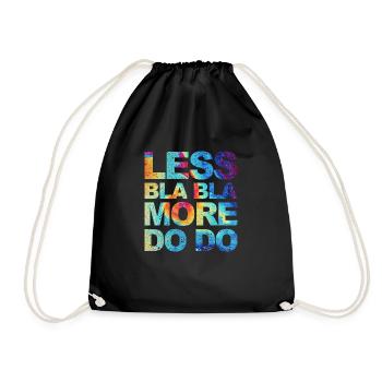 Funny saying for office, office, job & work - Drawstring Bag - black - Front