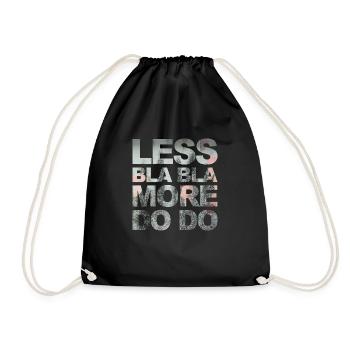Funny saying for office, office, job & work - Drawstring Bag - black - Front