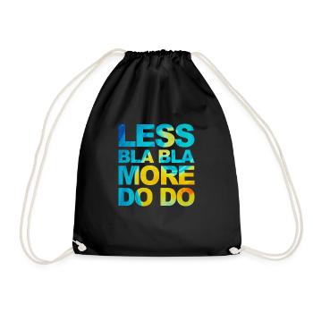 Funny saying for office, office, job & work - Drawstring Bag - black - Front