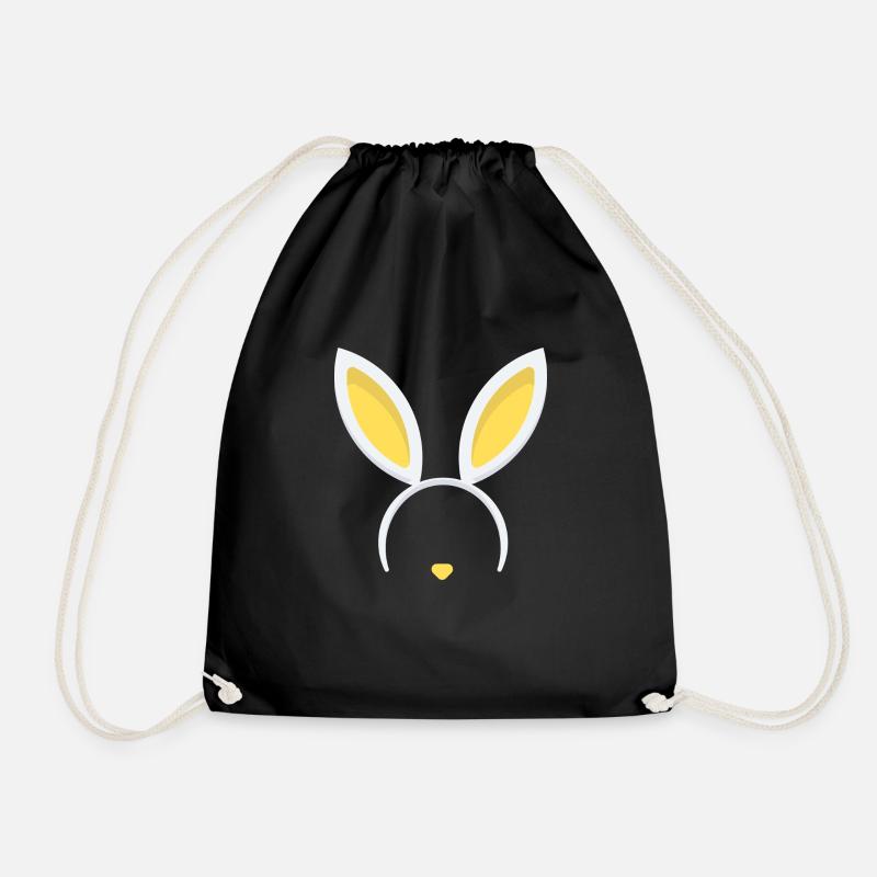 Bunny - Turnbeutel - Schwarz