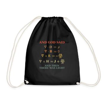 Maxwell Equation Vintage Rétro - Sac de sport léger - noir - Devant