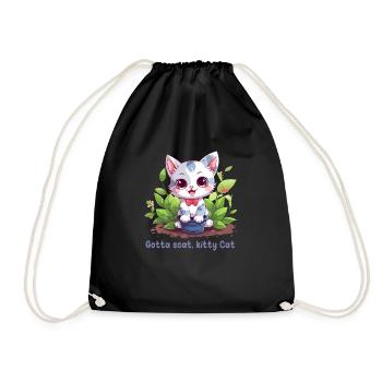 Gotta scat, kitty Cat - Sac de sport léger - noir - Devant