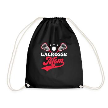 Joueuse de gardienne de but fan de l’équipe de crosse maman - Sac de sport léger - noir - Devant
