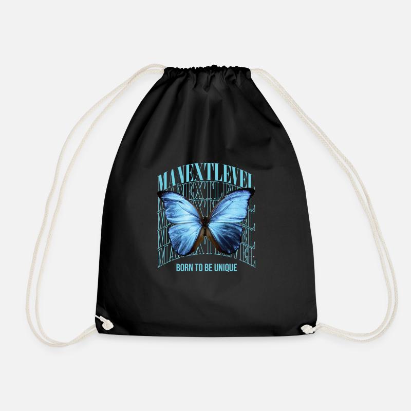 Manextlevel Butterfly - Turnbeutel - Schwarz