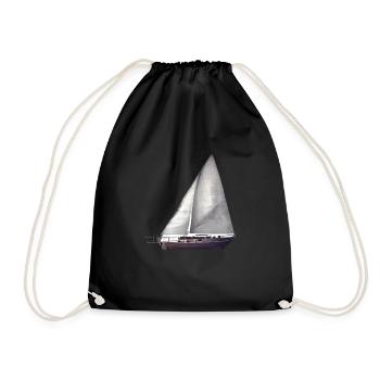 Voile, Voile, Voilier, Marin, Voilier - Sac de sport léger - noir - Devant