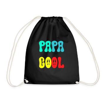 Papa Cool pour les meilleurs papa - Sac de sport léger - noir - Devant