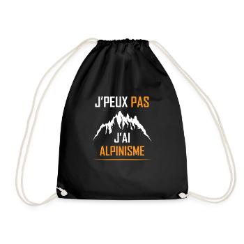 J PEUX PAS J AI ALPINISME - Sac de sport léger - noir - Devant