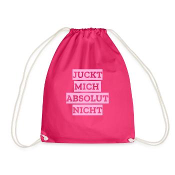 Juckt mich absolut nicht - Turnbeutel - Fuchsia - Vorne